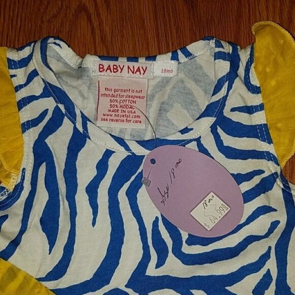 Baby Nay striped Capri rumba outfit  Sz 18m  NWT - Picture 3 of 6